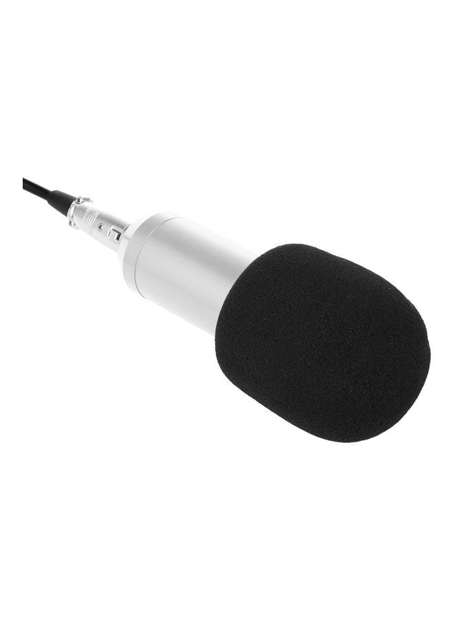 Generic Wired Condenser Microphone Studio Sound LU-VH50-56 Silver/Black  - Image 1
