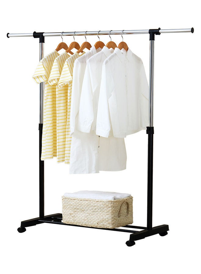 Rolling Garment Rack Black/Silver - Image 2