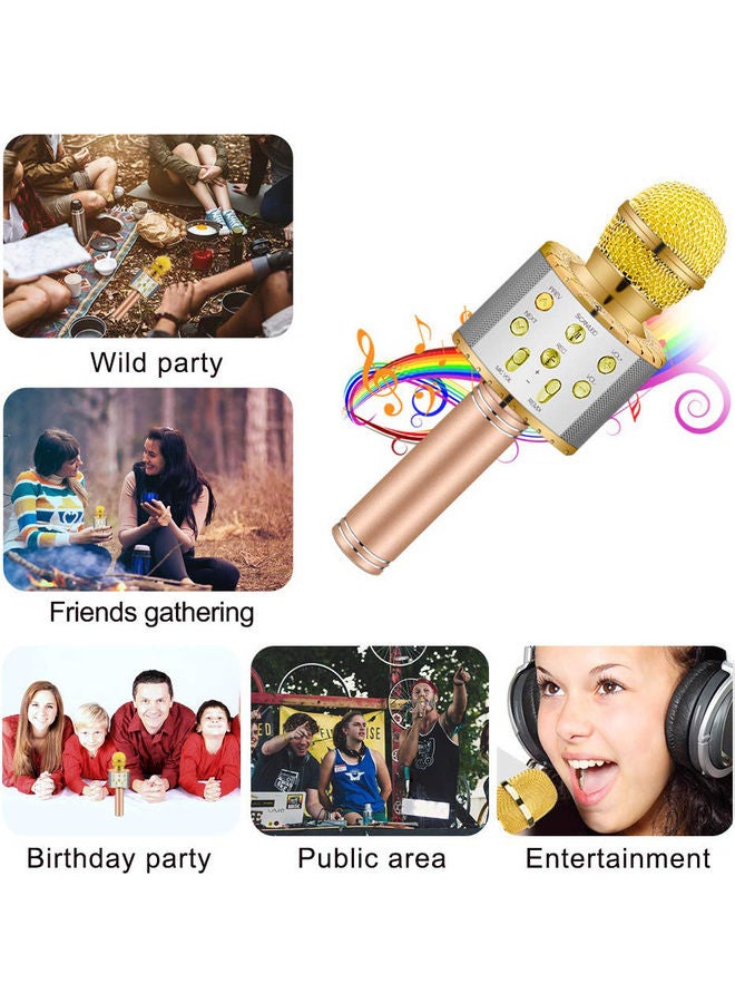 ميكروفون مكثف لدمج الصوت LU-VH50-15 ذهبي - Image 3