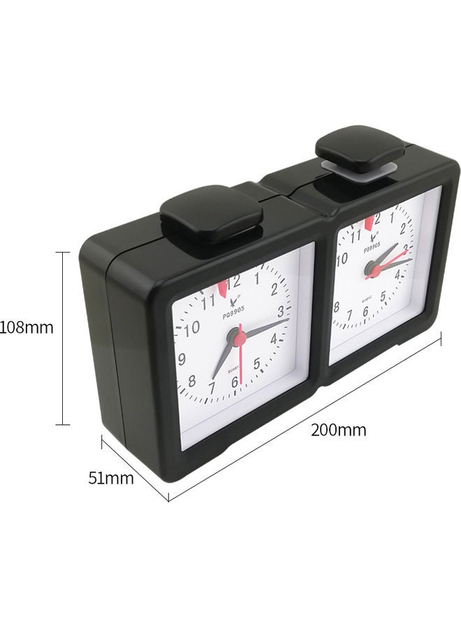 Analog Chess Clock Timer Black 21.80 X 5.40 X 12.60cm