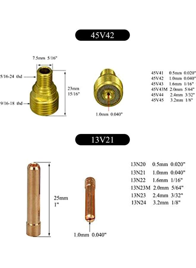 طقم إكسسوارات لحام بتصميم نمر مكون من 26 قطعة متعدد الألوان - Image 2