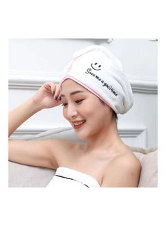 Generic Codall Microfiber Hair Towel Wrap Pink/White 2.7x2.83cm  - Image 2