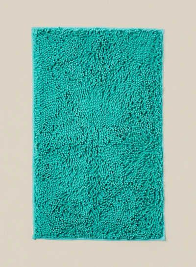 Noon East Bath Mat - Shaggy -  Bathroom Mat Anti-Slip 70 x 120 cm Turquoise