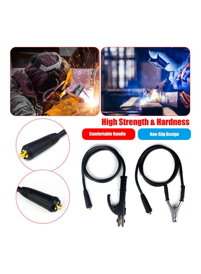 2-Piece Arc Welding Ground Clamp Set Black - Image 4