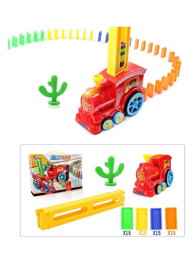 Electric Domino Train Toy Set