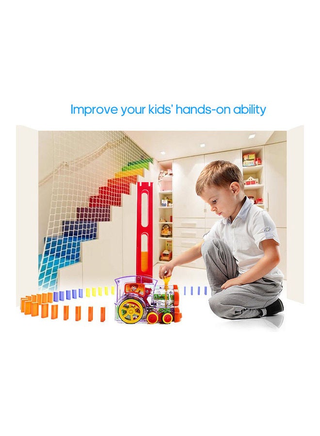 Electric Domino Train Toy Set
