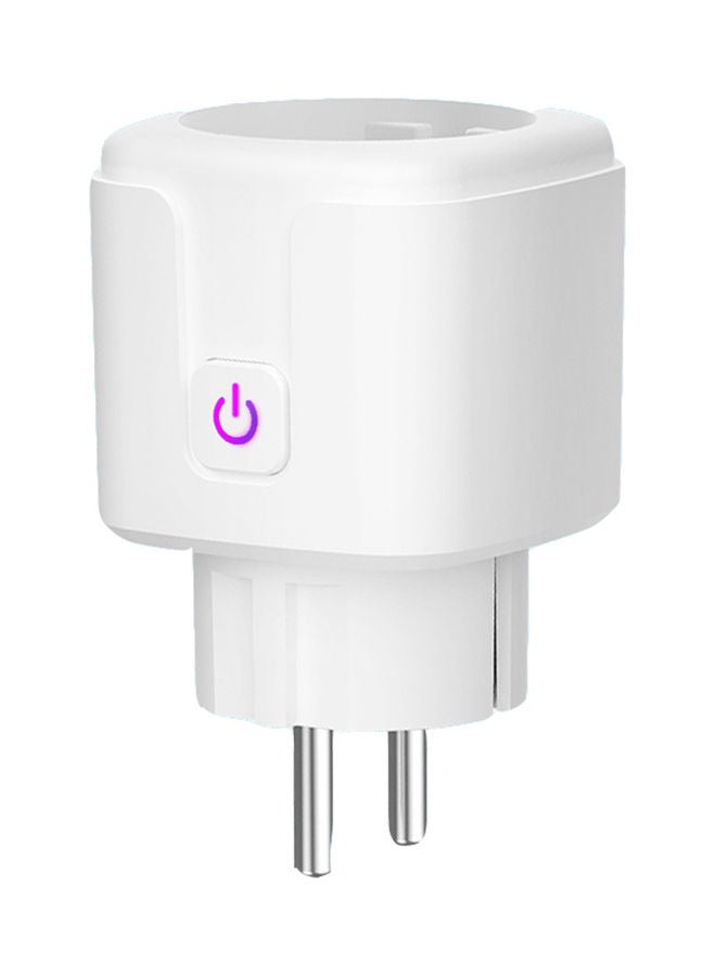 Wirelessly Connected Intelligent Household Adapter Plug White  - Image 1