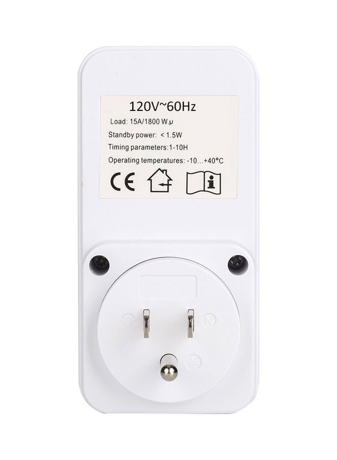120V Countdown Timer Socket White - Image 4