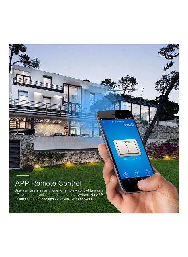 Wi-Fi Smart Light Switch with Screws Black - Image 3