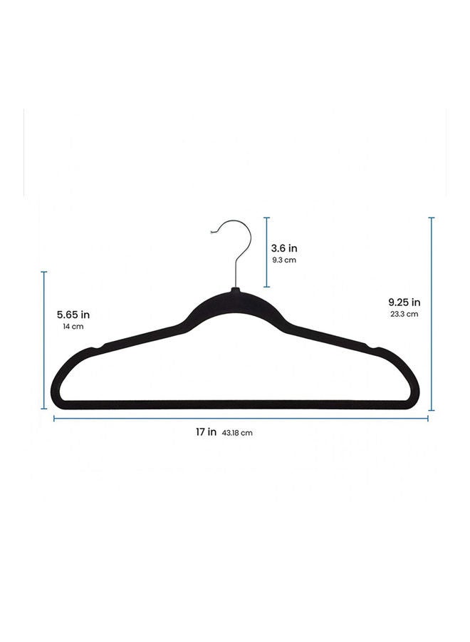Multifunctional Anti-Slip Clothes Hanger Black - Image 3