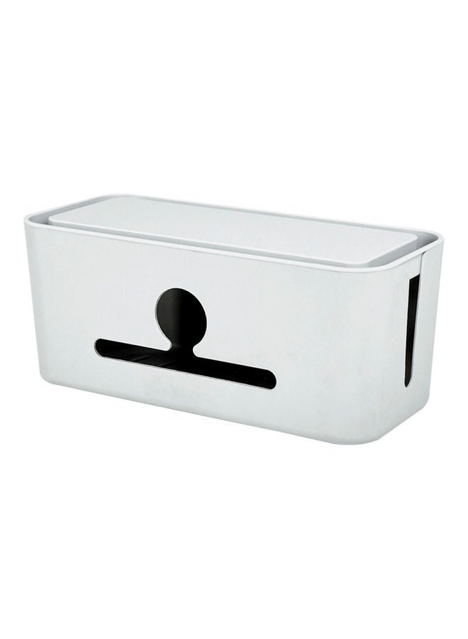 Generic - Cable Management Box with Phone Stand White - Image 1