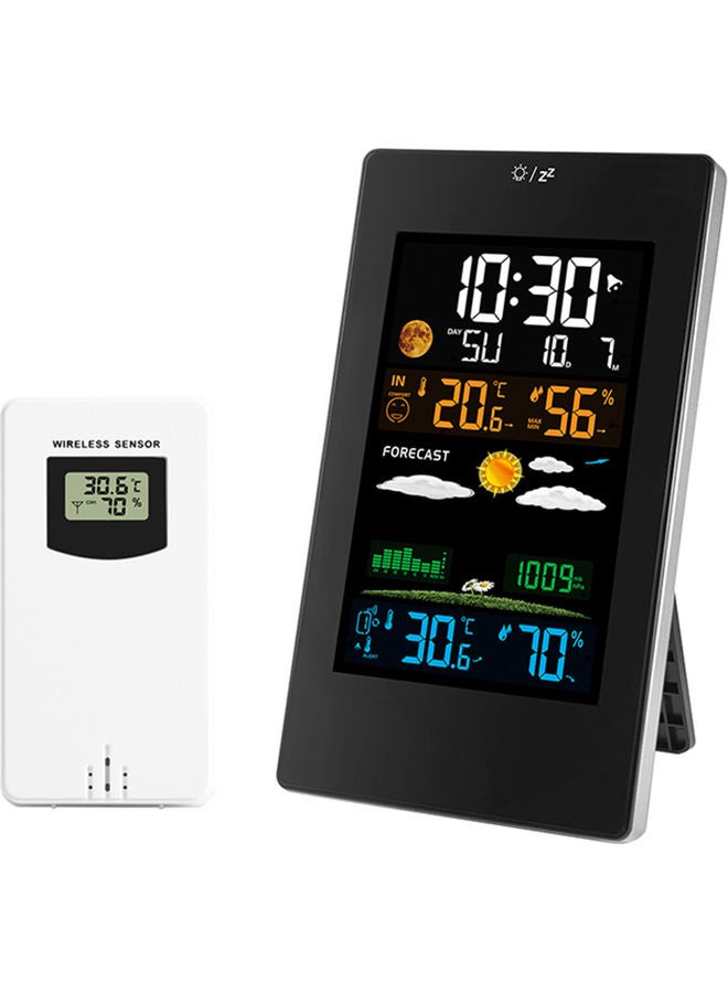 Multifunctional Electronic Alarm Clock Black 9.00X8.00X8.00cm - Image 1