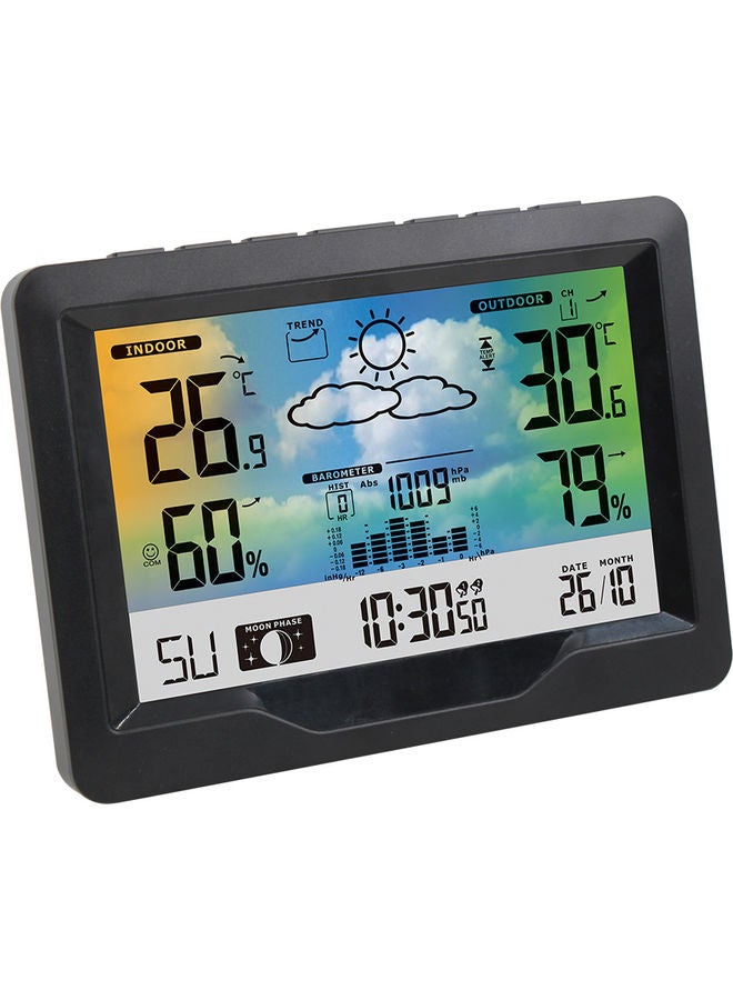 Weather Forecast Alarm Clock Black 19.60X7.40X11.20cm - Image 5