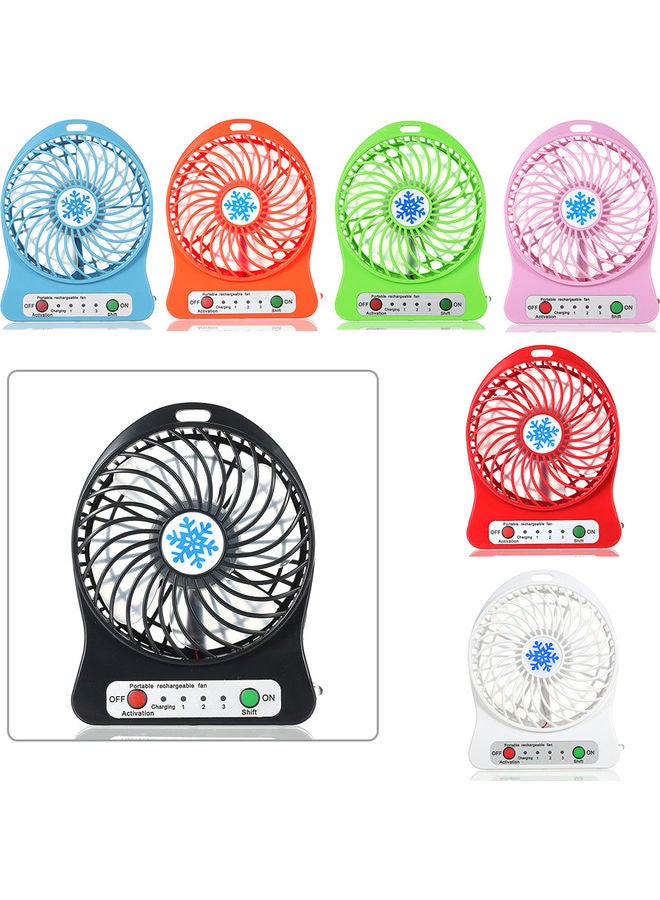 مروحة محمولة قابلة للشحن ومزودة بمصباح LED S0-1050 أبيض - Image 2