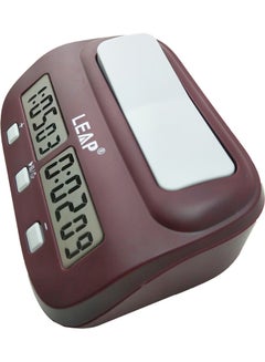 LEAP Digital Chess Timer With Delay And Bouns Brown 17.20x5.90x10.30cm  - Image 2