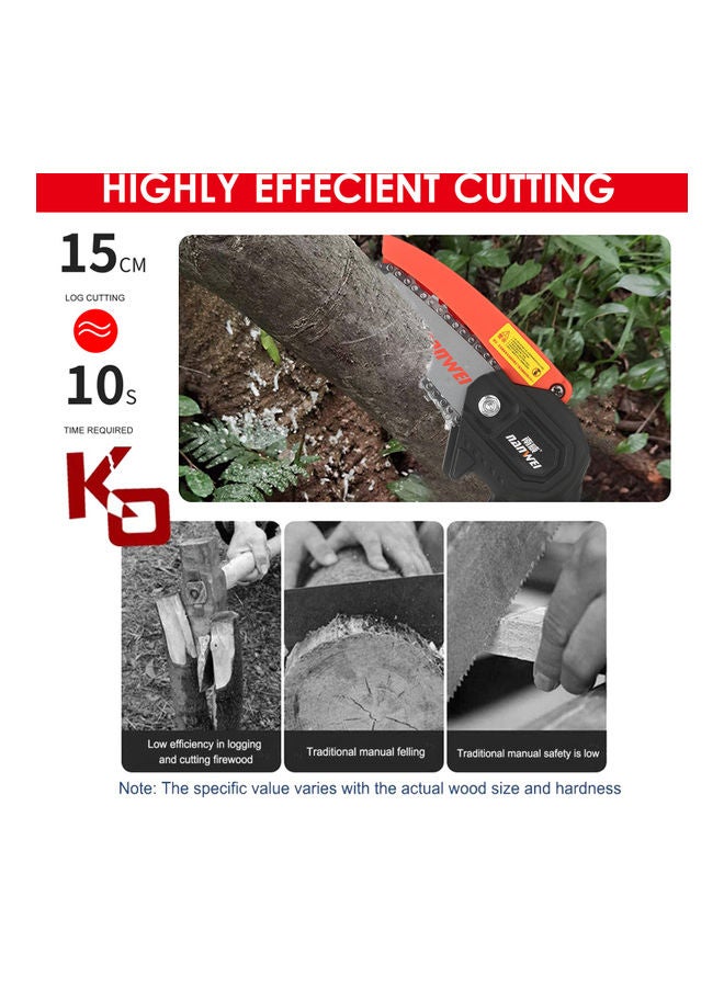 21V Mini Cordless Chainsaw Kit Multicolour - Image 4