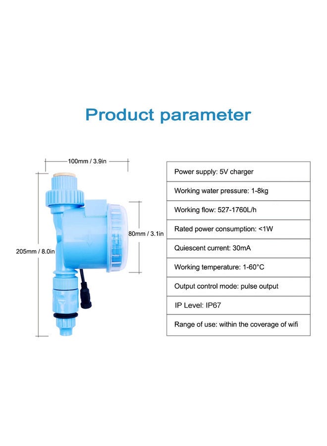 Generic App Remote Control Sprinkler Timer Blue  - Image 3