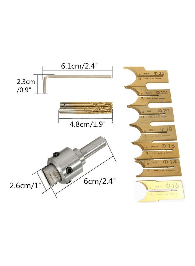16-Piece Carbide Drill Bit Kit Multicolour 8.00X6.00X8.00cm - Image 2