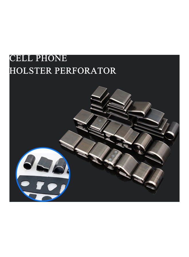 52-Piece Leather Puncher Hole Tool Brown 17.80X2.35X10.50cm  - Image 2