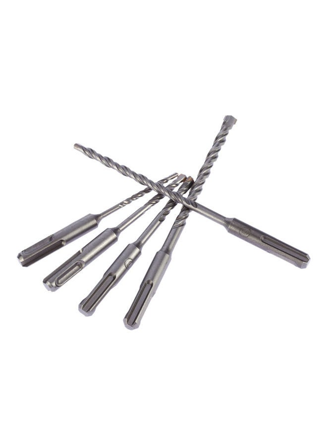 5-Piece SDS Shank Electric Hammer Drill Bit Set Silver 18.50X1.00X8.00cm - Image 5