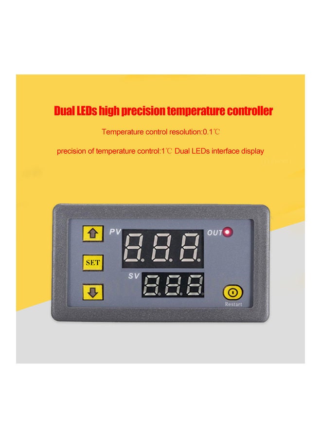 110-220V High-Precision Temperature Controller Black - Image 2