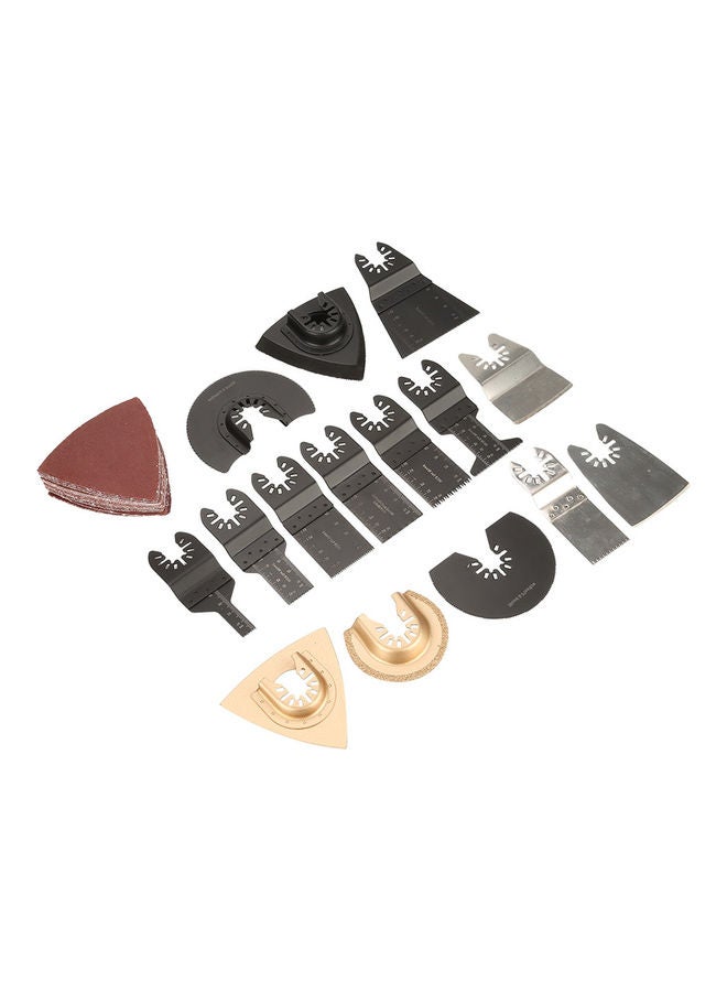 40-Piece Oscillating Saw Blade Set Black/Silver - Image 4