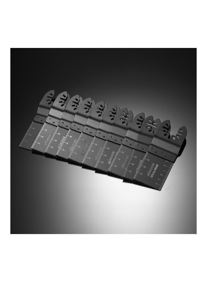 KKmoon 10-Piece HCS Oscillating Saw Blade Set Black  - Image 4