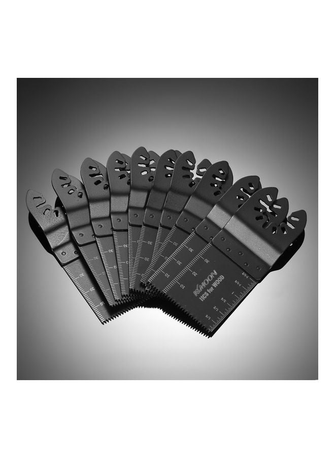 KKmoon 10-Piece HCS Oscillating Saw Blade Set Black  - Image 5