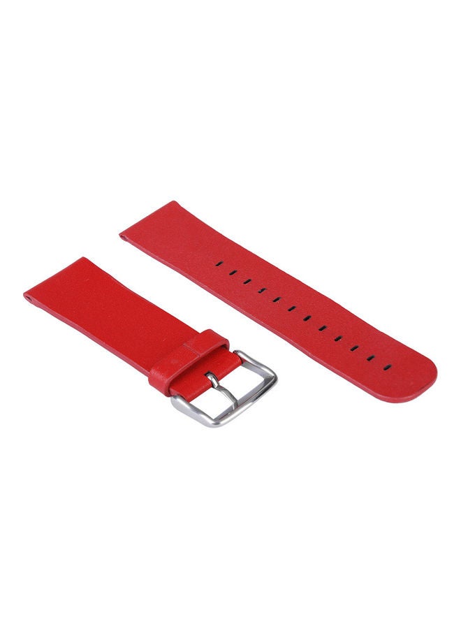 Genuine Leather Replacement Watch Strap with Buckle Apple Watch iWatch 38mm Red - Image 2