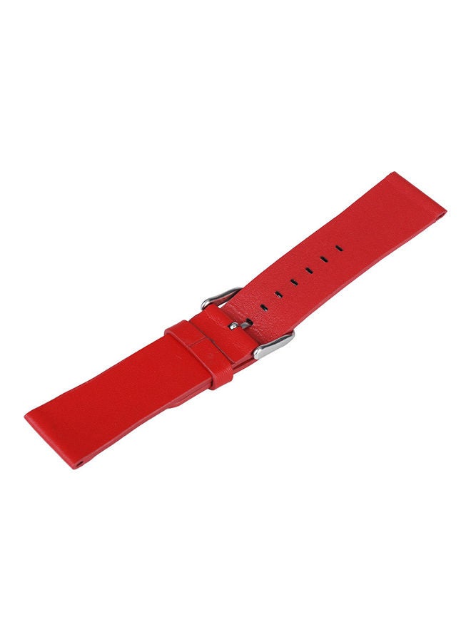 Genuine Leather Replacement Watch Strap with Buckle Apple Watch iWatch 38mm Red - Image 3