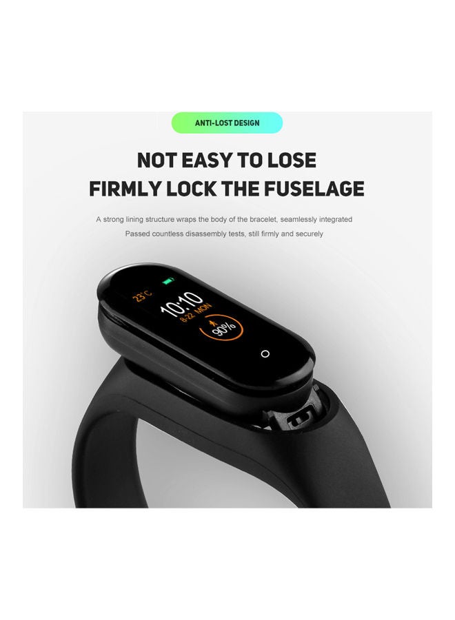 ساعة ذكية متعددة الوظائف ومضادة للماء من طراز M4 لون أسود - Image 4