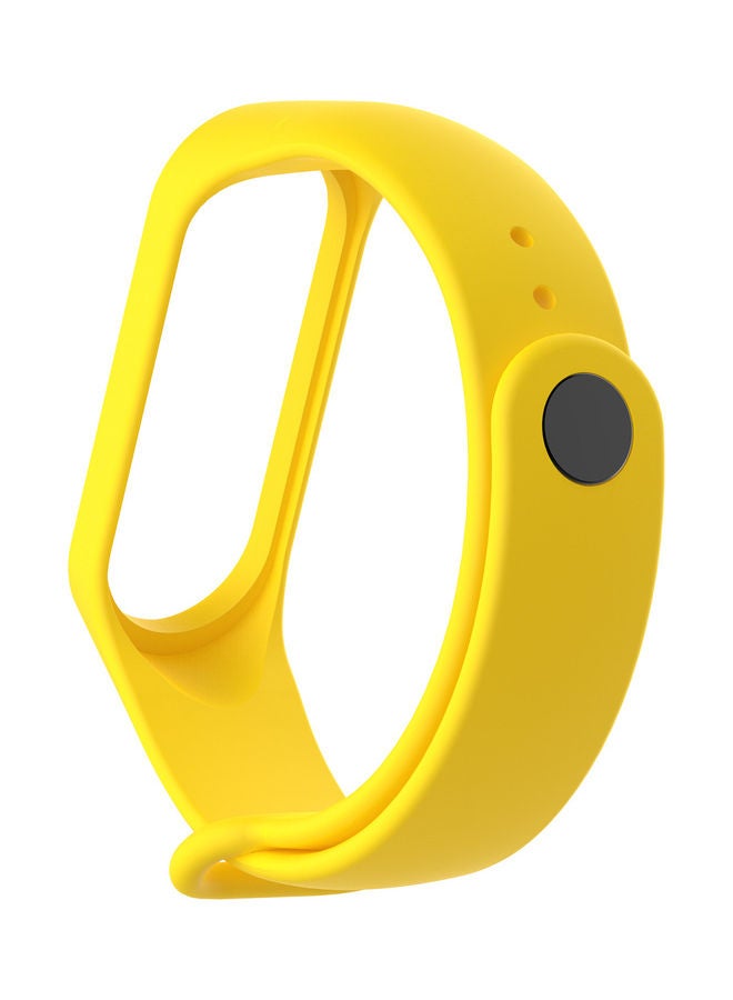 TPU Wrist Strap Replacement For Xiaomi Mi Band 3 Yellow - Image 1