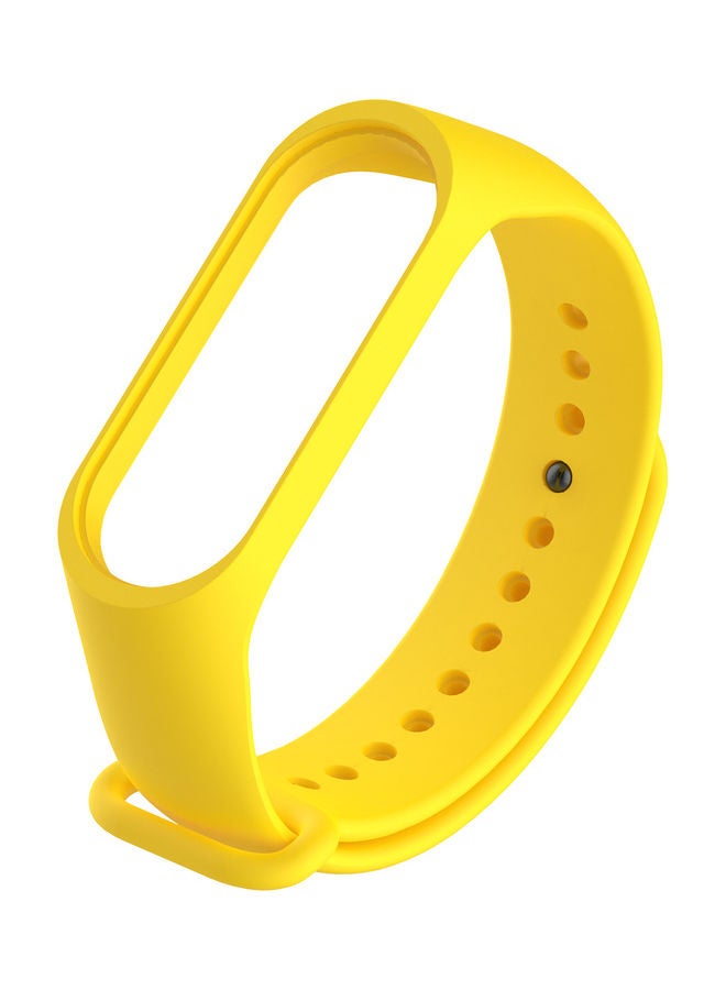 TPU Wrist Strap Replacement For Xiaomi Mi Band 3 Yellow - Image 3