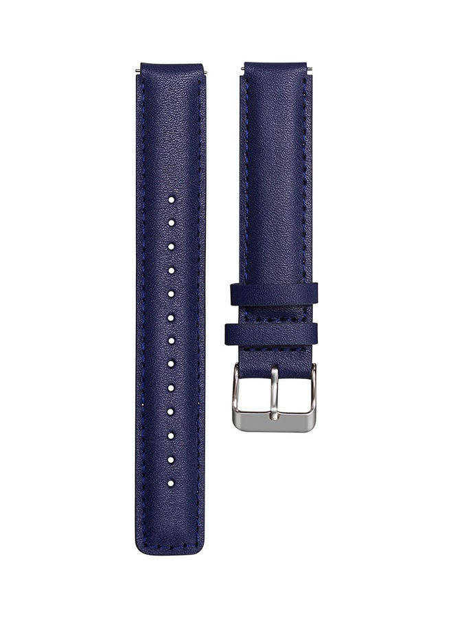 Genuine Leather Replacement Watch Strap For Huawei TalkBand 6 Dark blue - Image 1