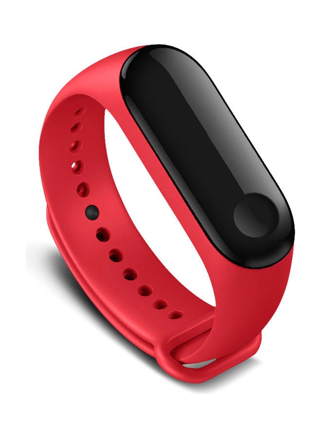 Replacement Watch Strap For Xiaomi Miband 3 Smart Bracelet Rose Red - Image 2