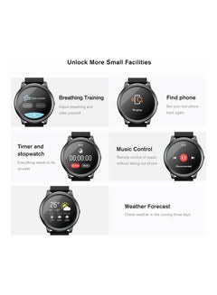 Haylou Waterproof Multi-Functional Global Version Smart Watch Black  - Image 3
