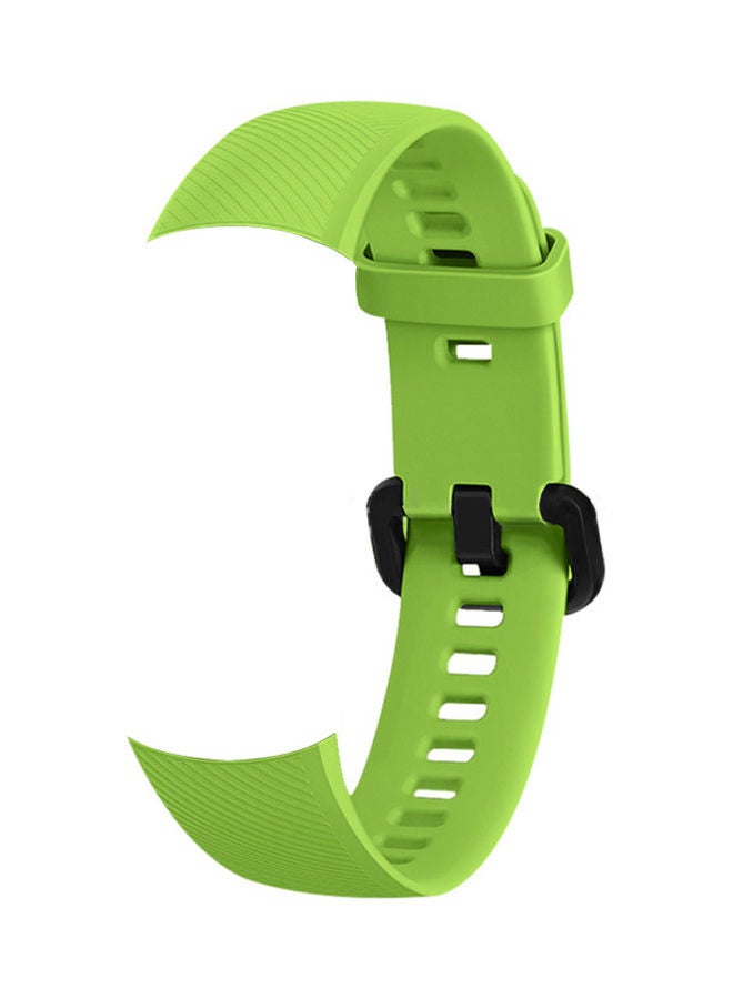 Silica Gel Replacement Watch Strap For Honor Band 5 Green - Image 1