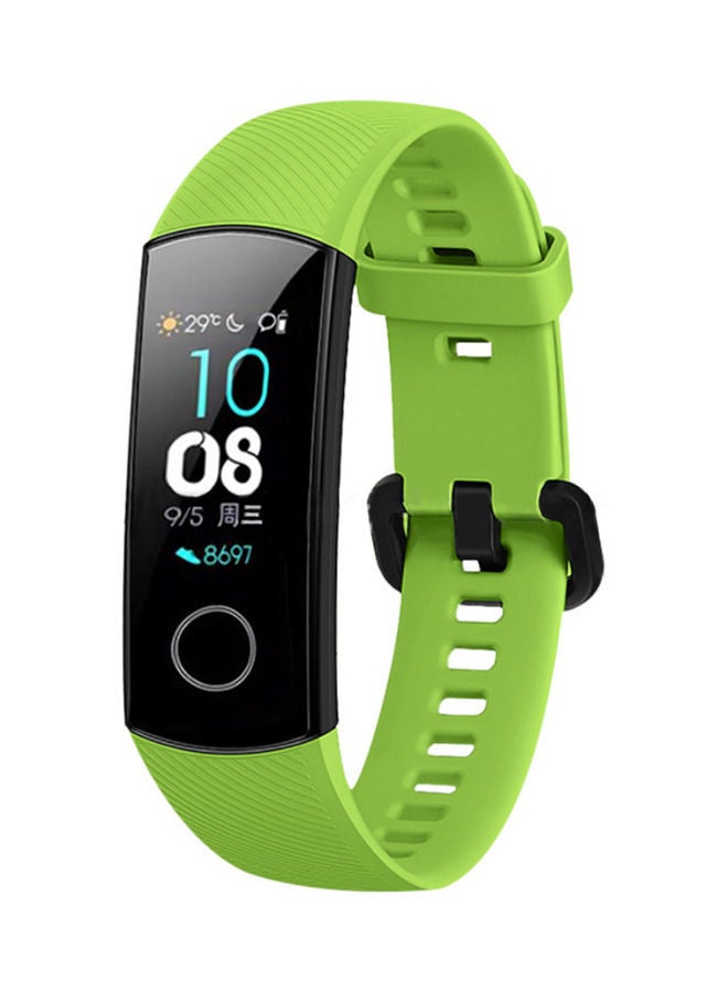 Silica Gel Replacement Watch Strap For Honor Band 5 Green - Image 2
