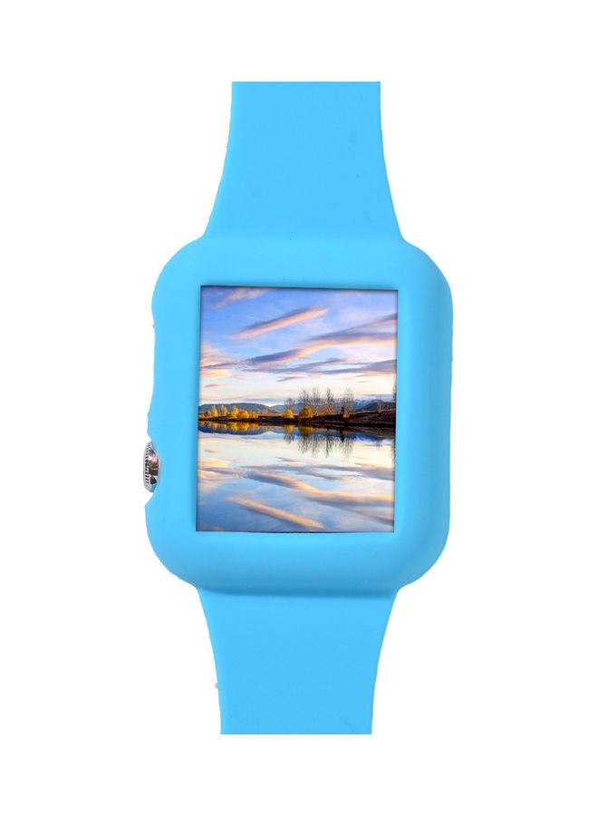 Generic - Stylish Design Ultra-Thin Silicon Strap Replacement For Apple Watch Blue - Image 1