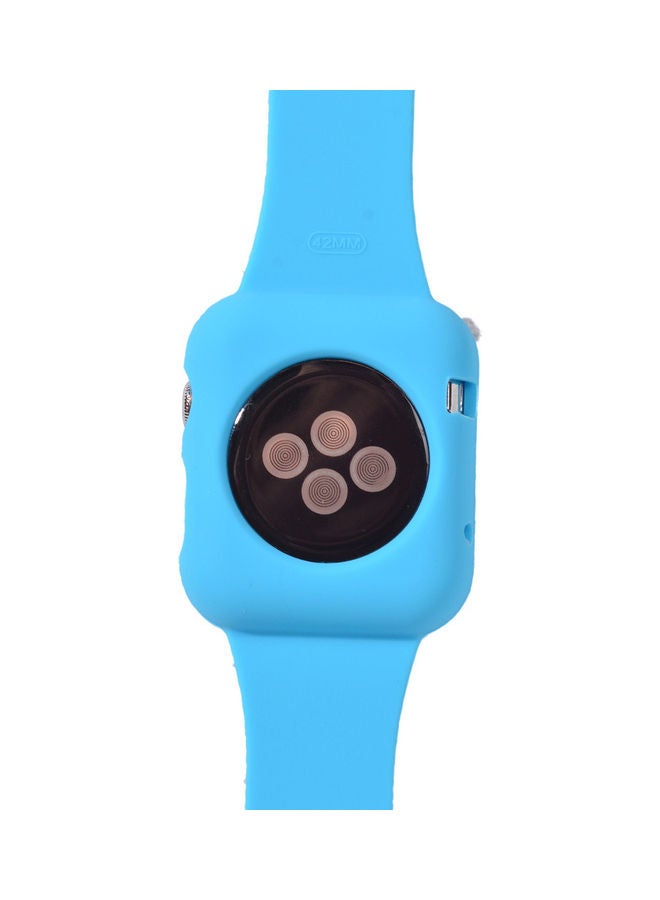 Generic - Stylish Design Ultra-Thin Silicon Strap Replacement For Apple Watch Blue - Image 1