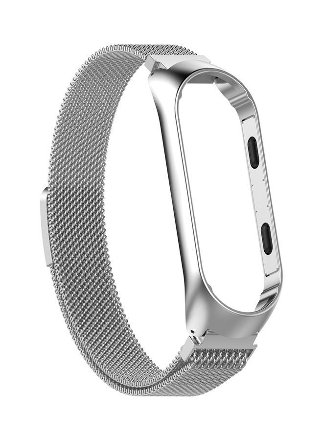 Metal Replacement Watch Strap For Xiaomi Mi Band 3 Silver - Image 1