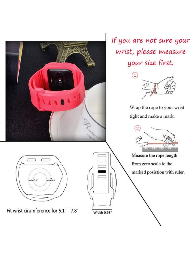 Replacement Strap with Fitbit Blaze Smart Watch Red - Image 3