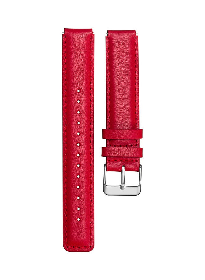 Genuine Leather Replacement Watch Strap For Huawei Red - Image 1