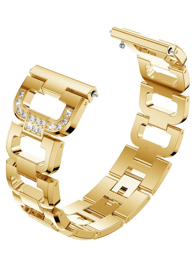 Stainless Steel Replacement Strap for Fitbit Versa Gold - Image 1