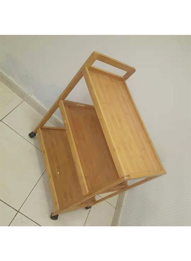 Kitchen Storage Rack With Wheels Beige 76x58x30cm - v1627124150/N49265917A_3