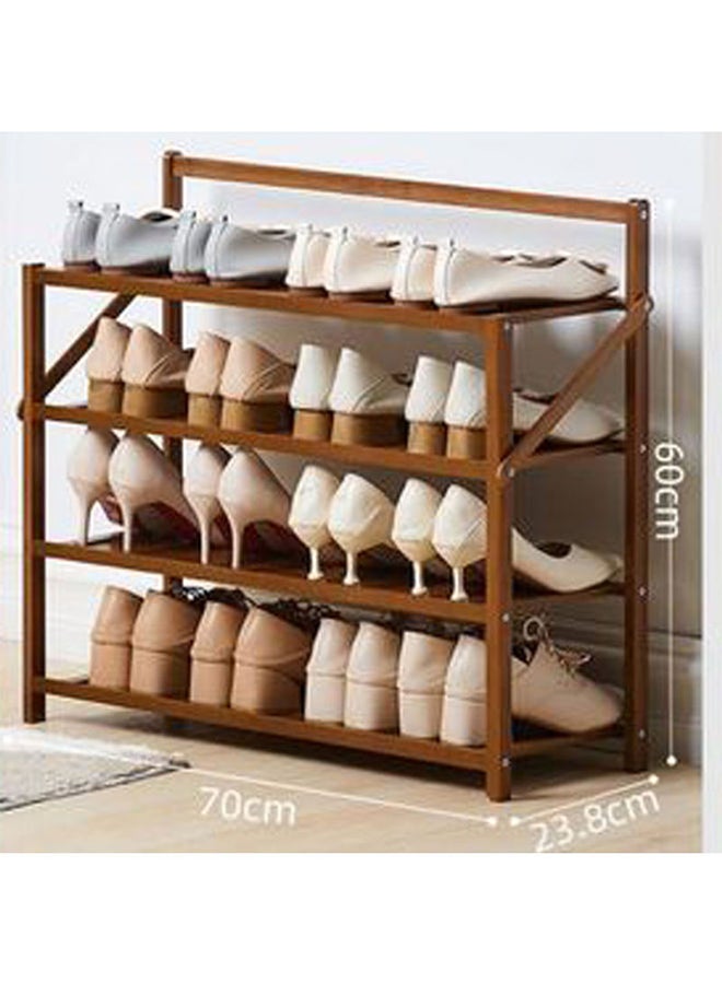 LINGWEI 4-Tier Wooden Shoes Rack Brown - Image 2