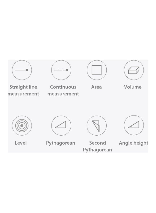 Laser Measure Range Finder With OLED Touch Screen Black  - Image 3