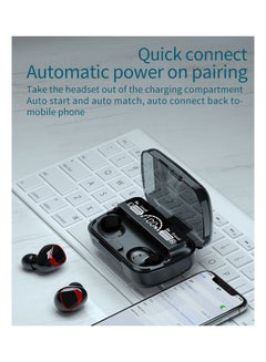Generic M10 A TWS Earphones Black  - Image 3