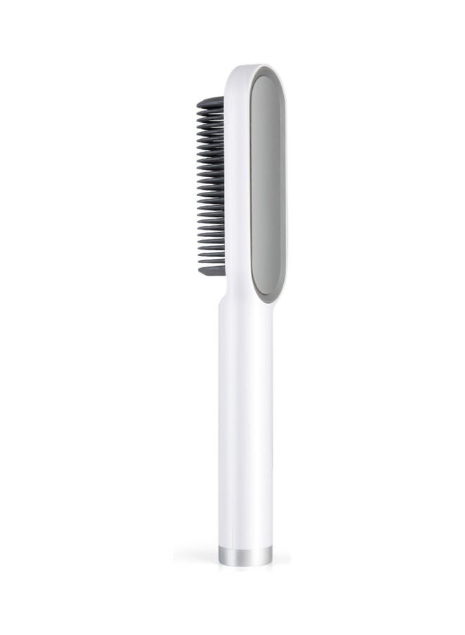 Hair Straightener Brush White - Image 1