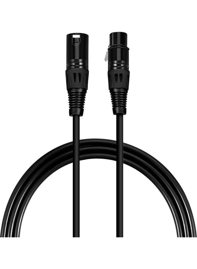 3 Pin Female To 5 Pin Male XLR Cable For Microphone Stage Light Black - Image 5